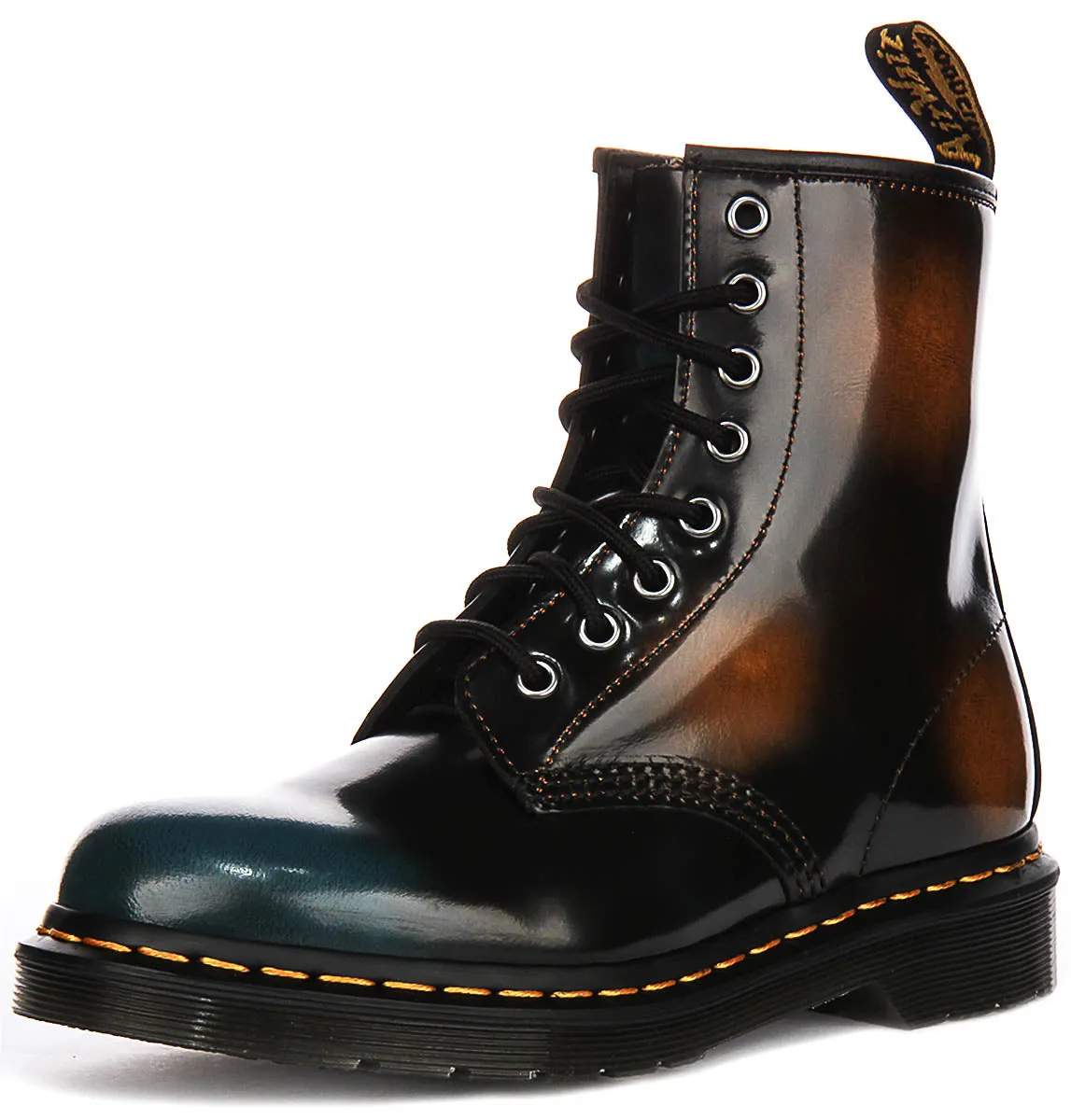 Dr Martens 1460 Brossé en cuir noir verni Dr Martens