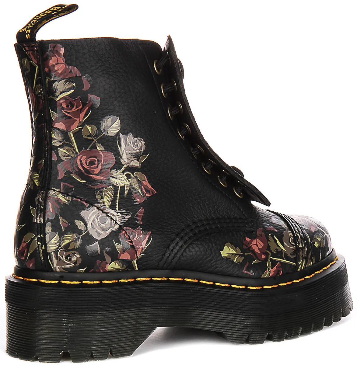 Dr Martens Sinclair Décadent En Fleur Noire Pour Femmes Chaussures Dr Martens