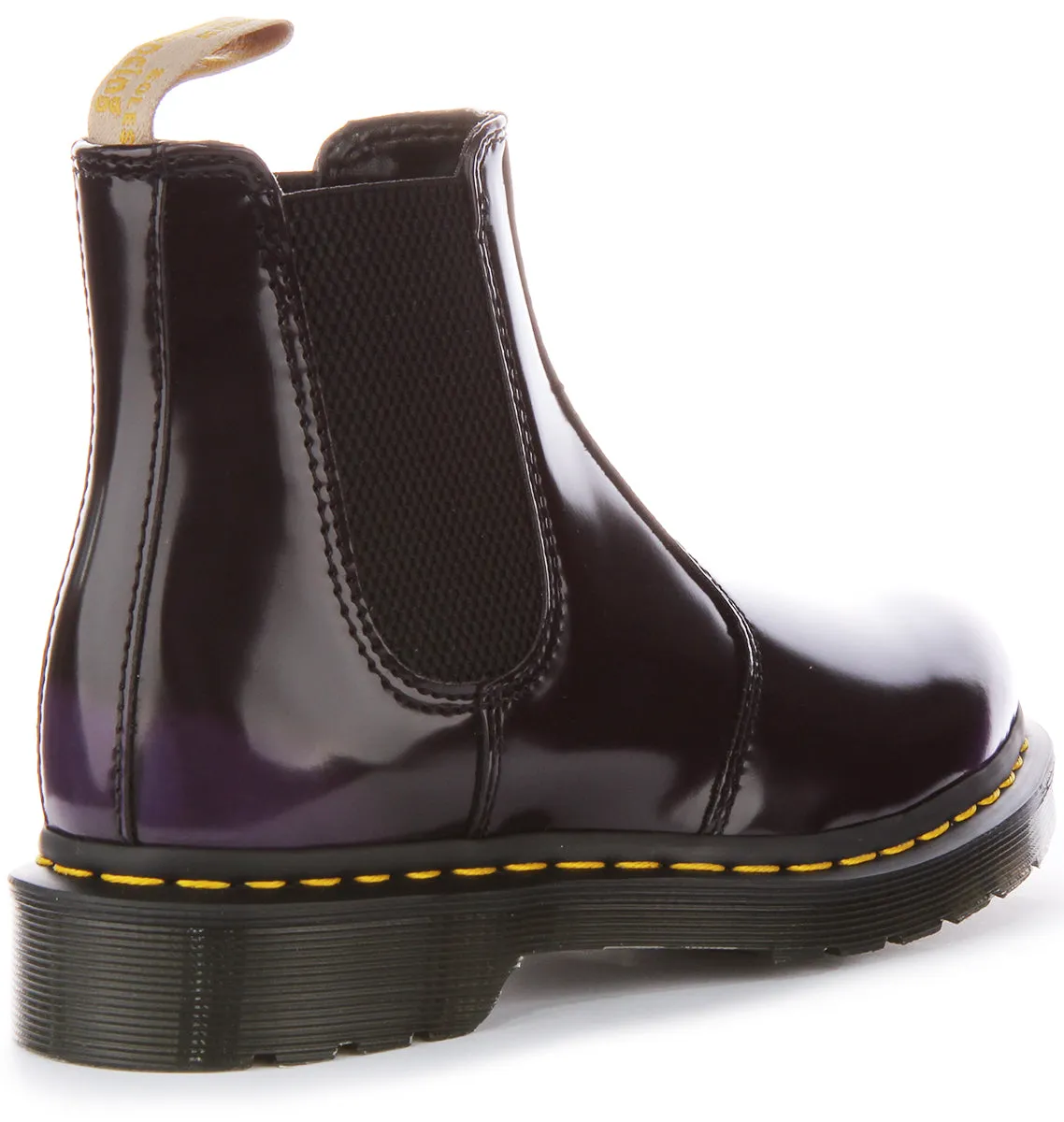 Dr Martens Vegan 2976 en chaussures noir violet Dr Martens