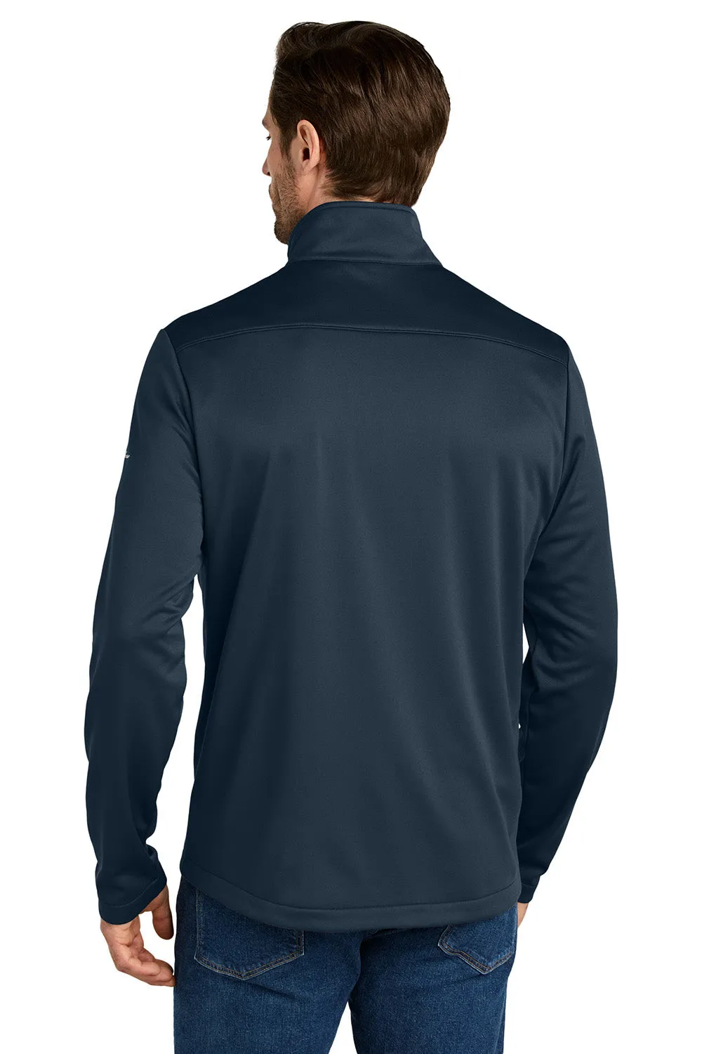 Eddie Bauer Sweat-shirt à capuche en polaire lisse pour homme avec poches - Bleu marine rivière