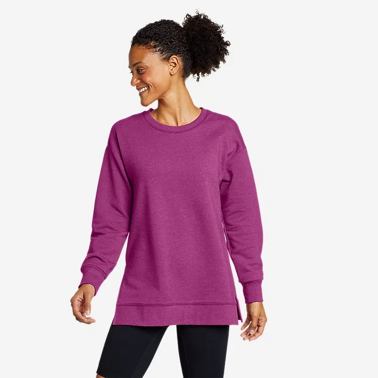 Eddie Bauer Tunique Femme Motion Confortable à Manches Longues pour Camping - Magenta Profond Eddie Bauer