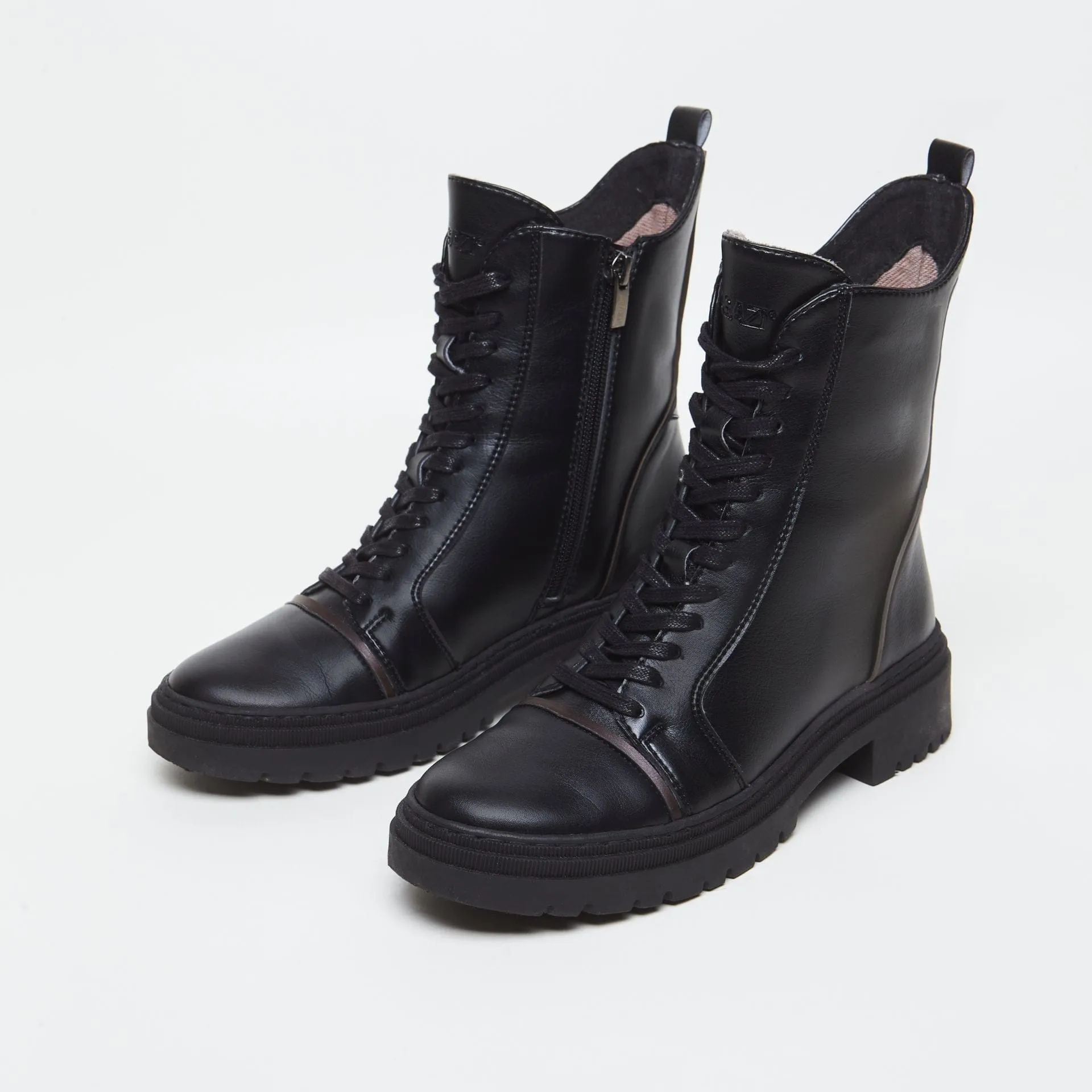Bottes chelsea en simili-cuir Edi | Noir