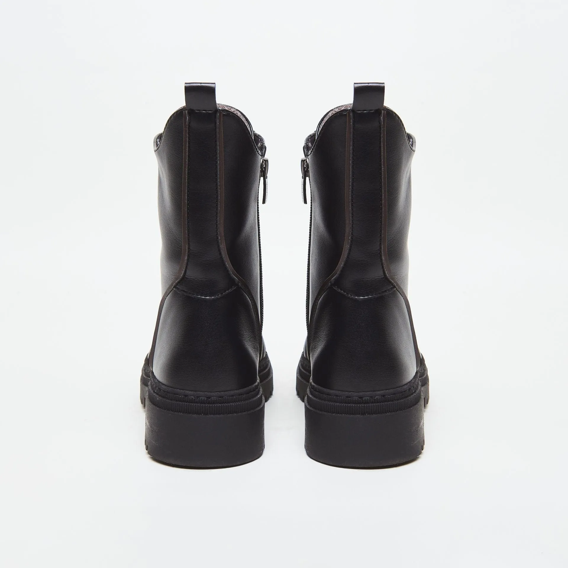 Bottes chelsea en simili-cuir Edi | Noir