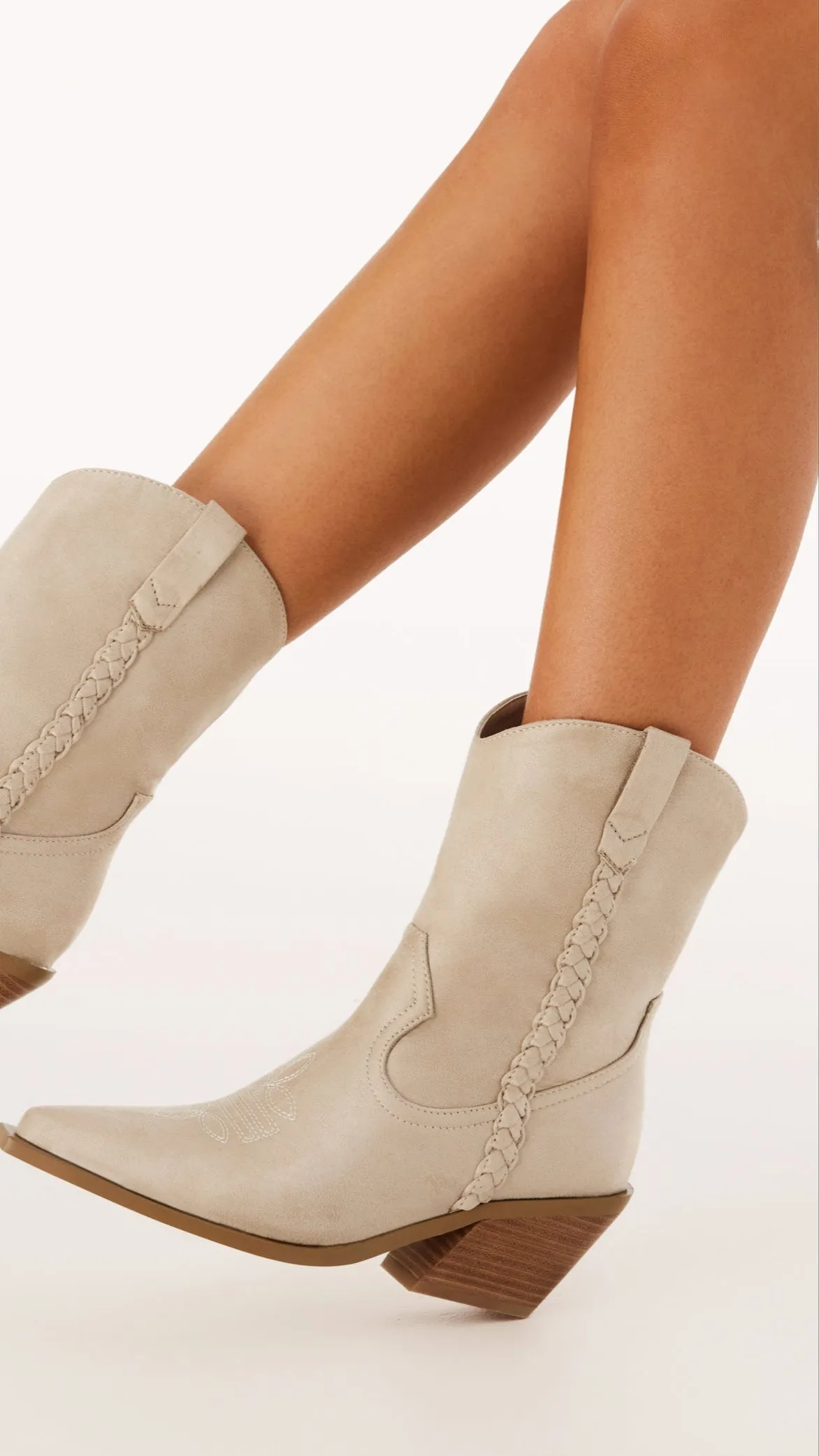 Ellenora Boots - Suède Sable Clair