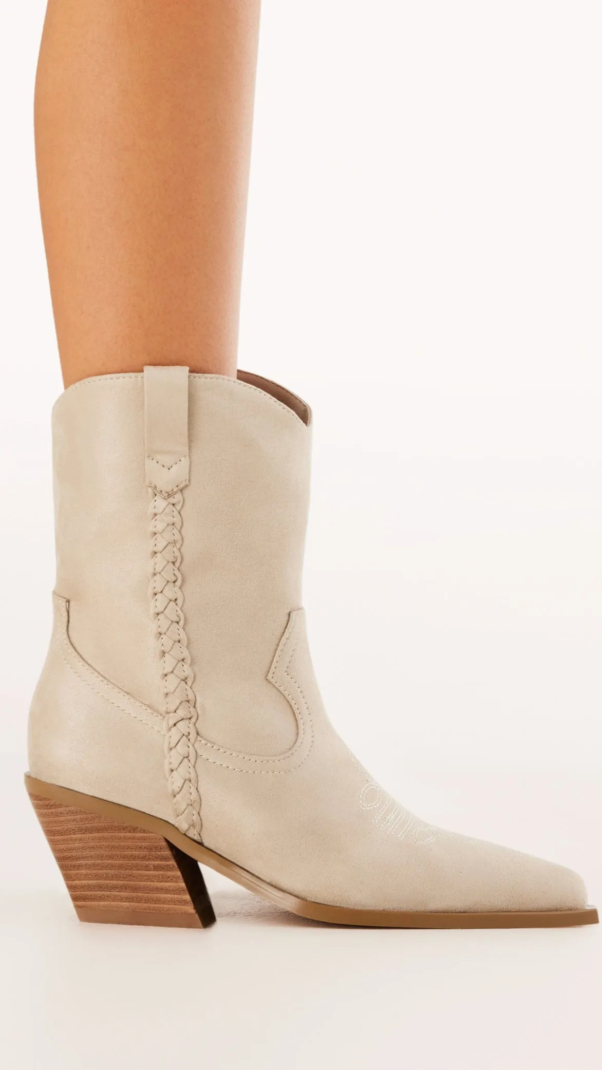 Ellenora Boots - Suède Sable Clair