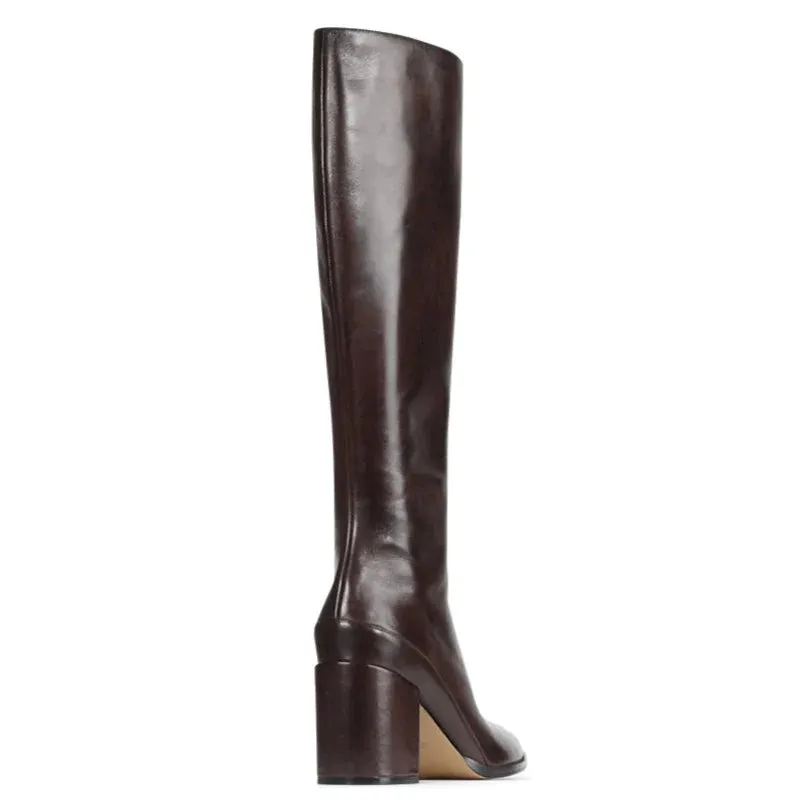 Chaussures EOS en cachemire marron châtaigne