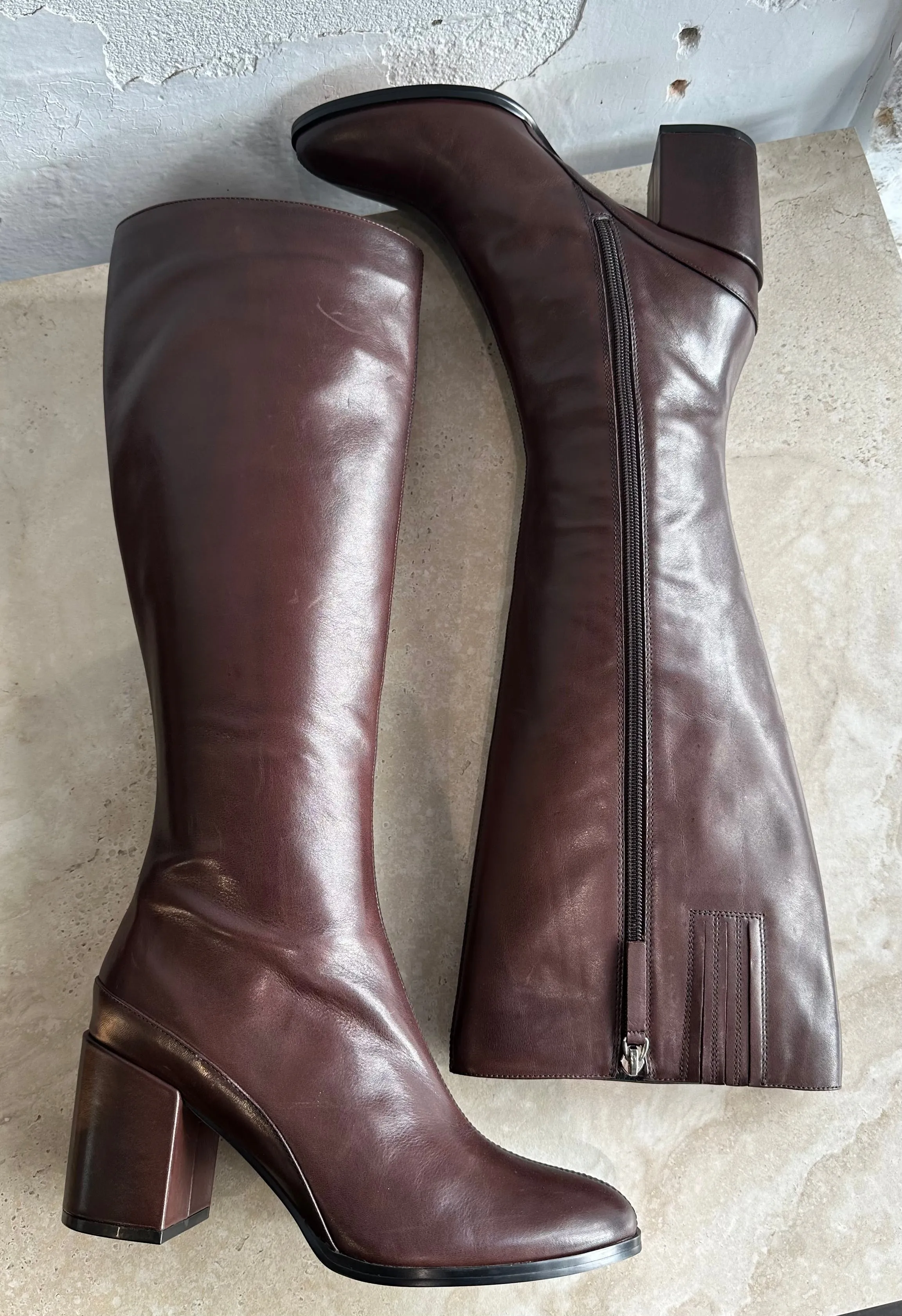Chaussures EOS en cachemire marron châtaigne