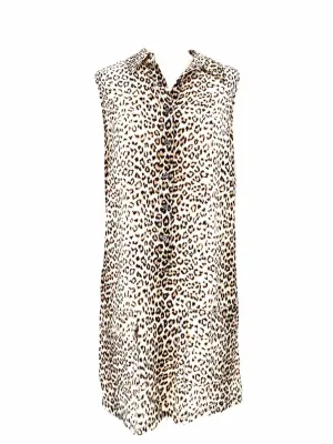 Équipement Femme Robe en soie léopard beige à boutons Lucida Women Taille S
