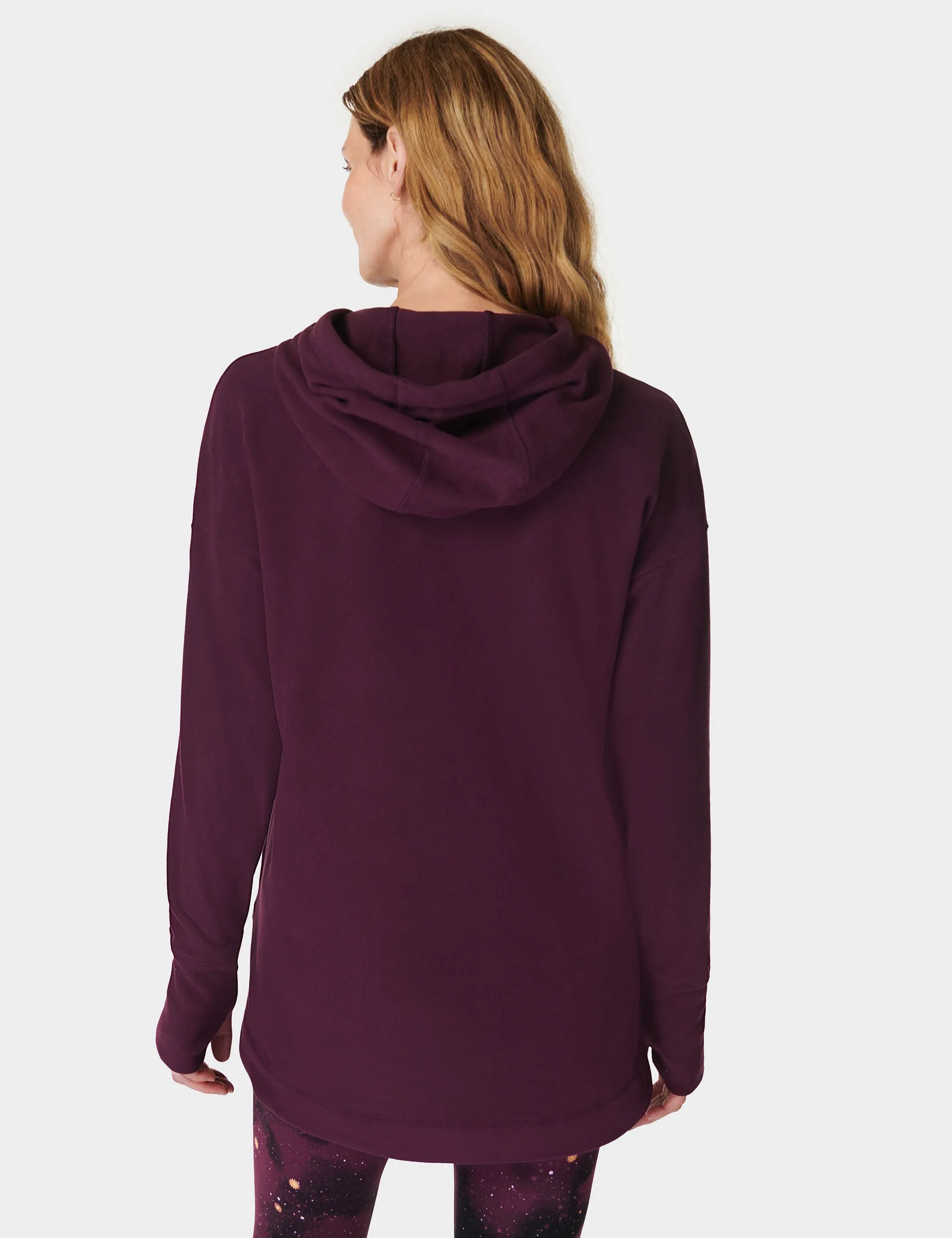 Escape Luxe Pull en Polaire - Cerise Violet Minuit