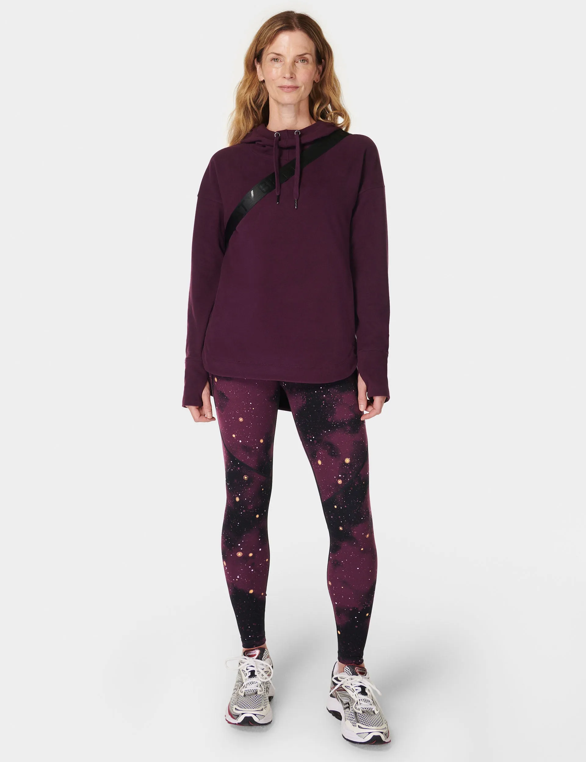 Escape Luxe Pull en Polaire - Cerise Violet Minuit