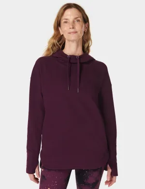 Escape Luxe Pull en Polaire - Cerise Violet Minuit