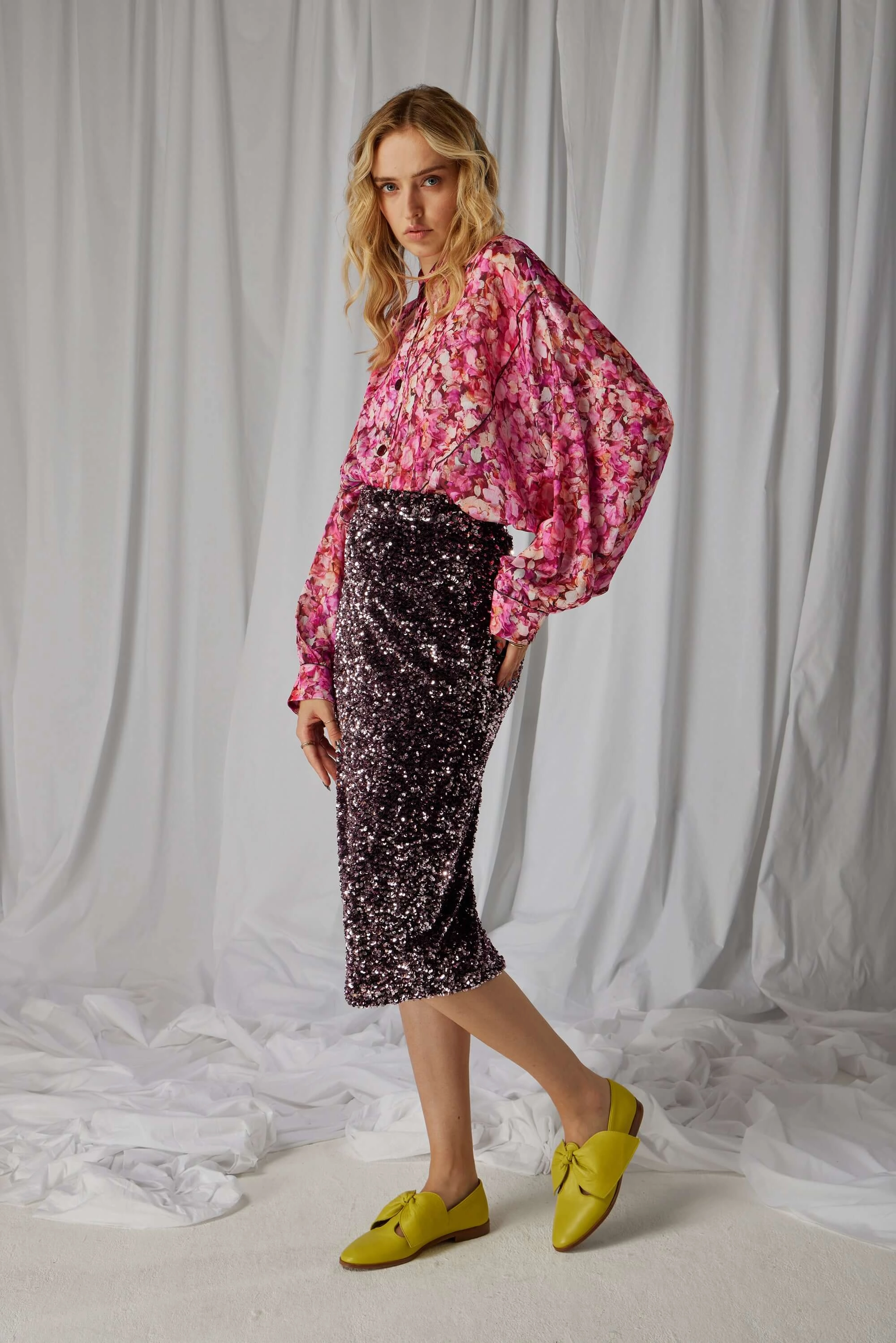 Fox skirt in Constellations Sequins