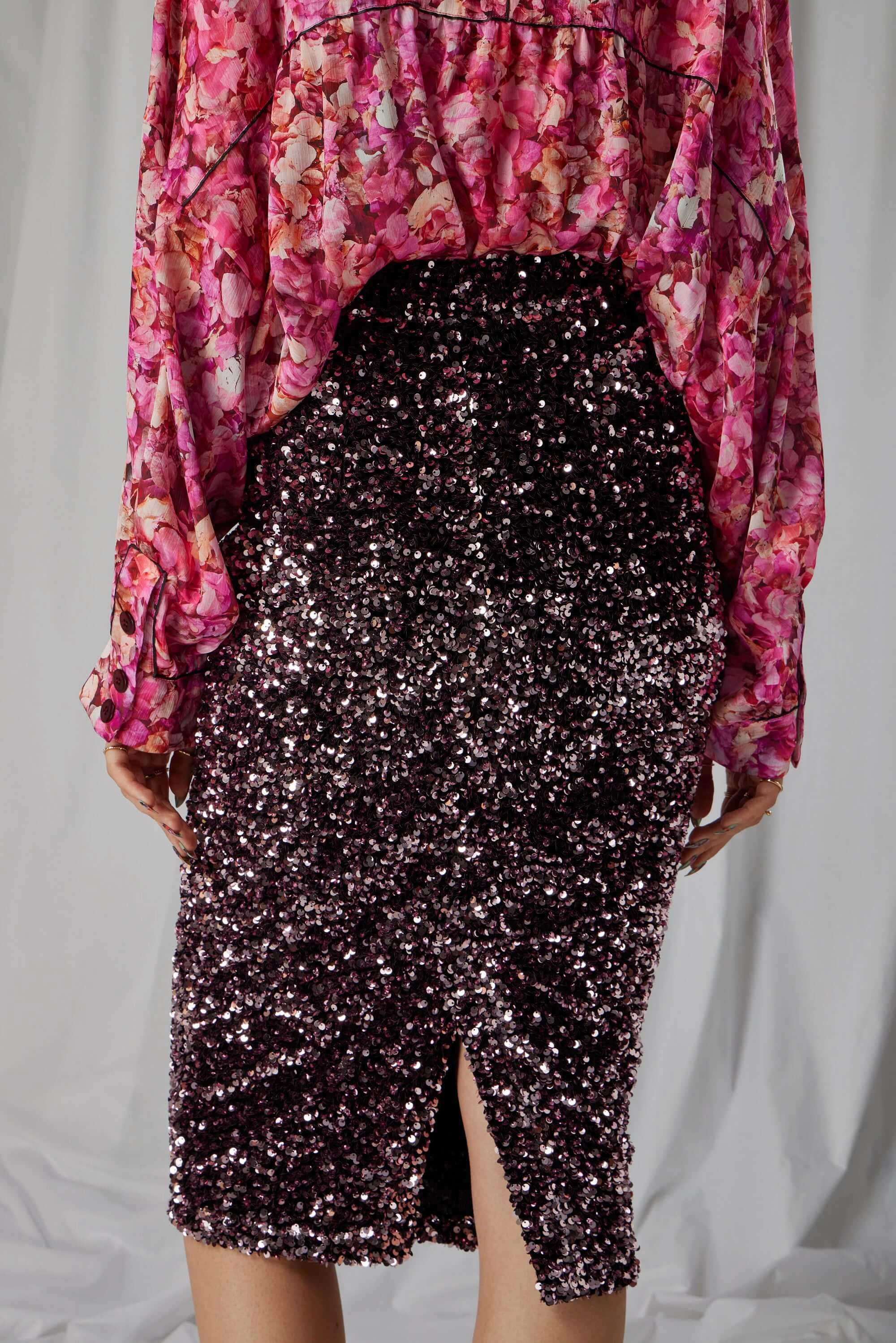 Fox skirt in Constellations Sequins