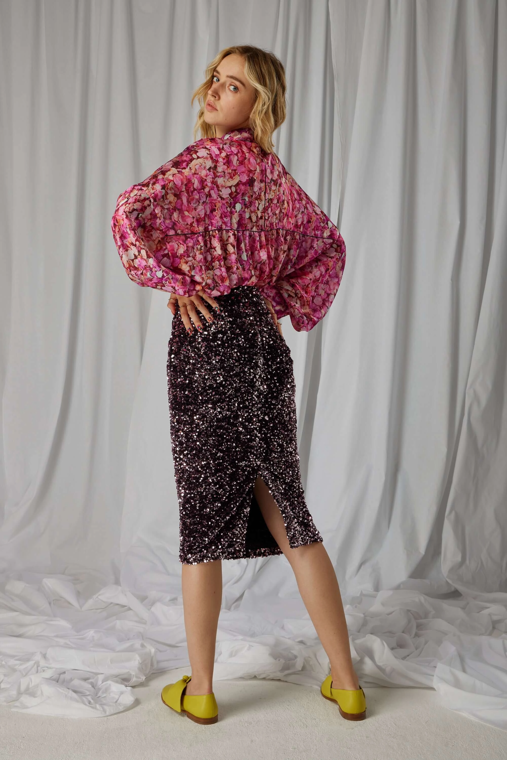 Fox skirt in Constellations Sequins