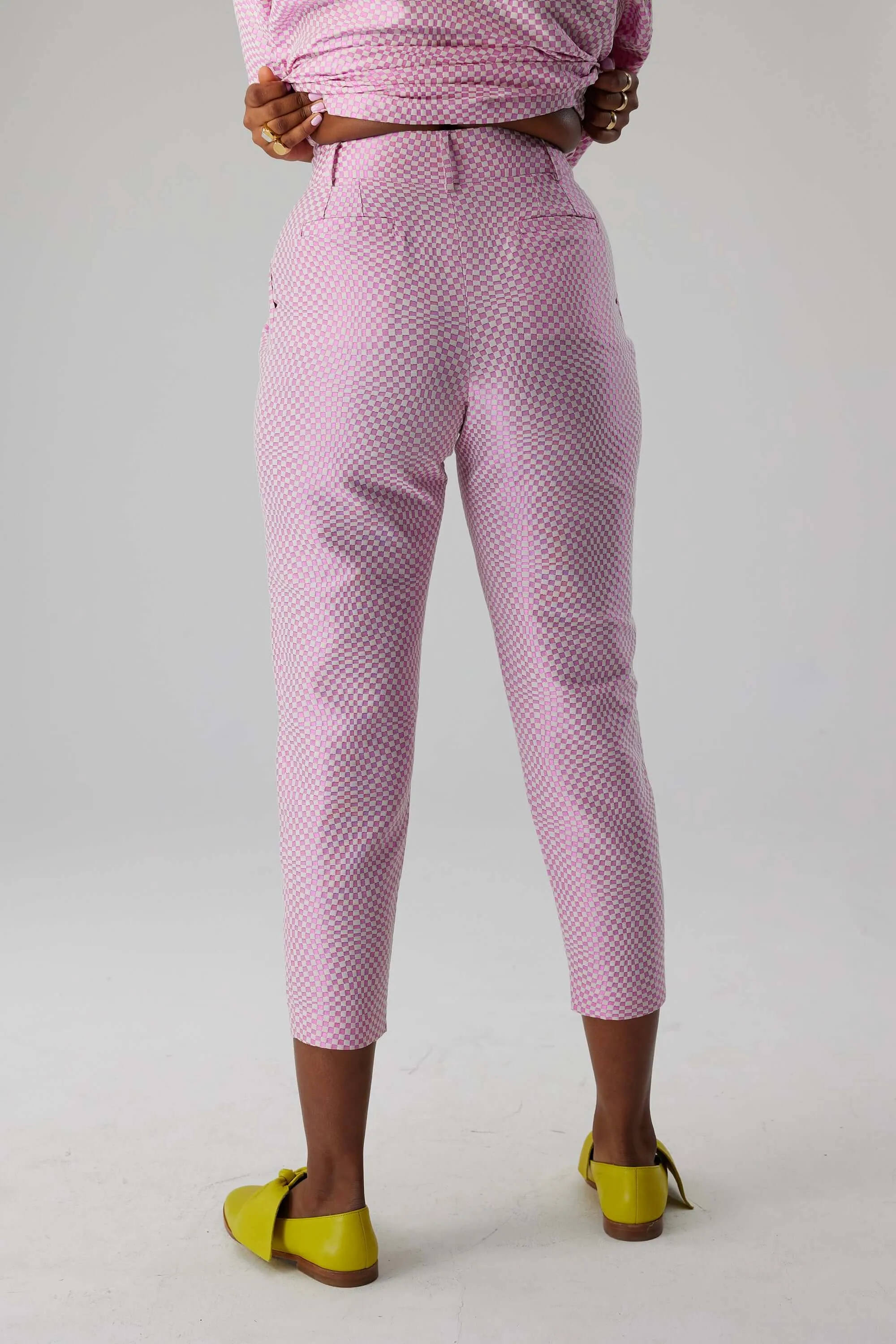 Pantalon Gabriel à carreaux Monica