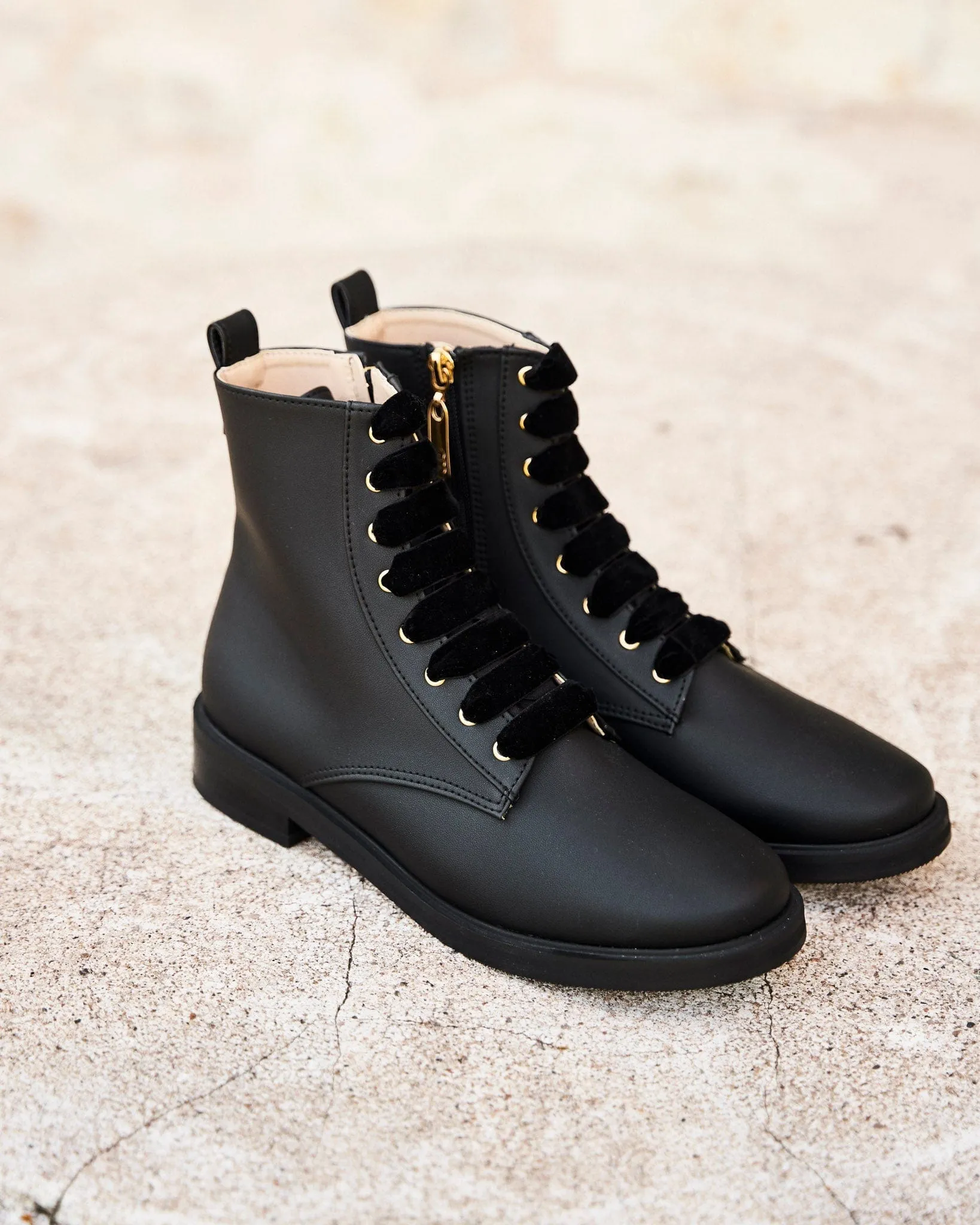 Bottes en Simili-Cuir Vegan Recyclé Galaxy | Noir