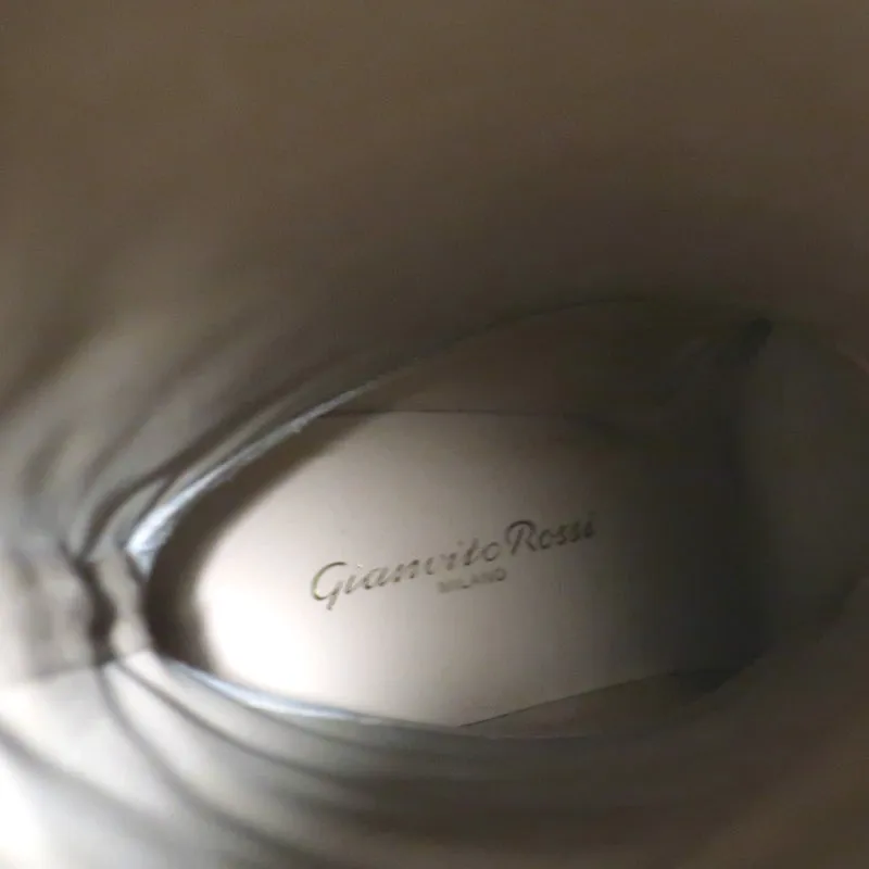 Bottes Gianvito Rossi Glen 85 en suédine beige taille 36 NEUVES