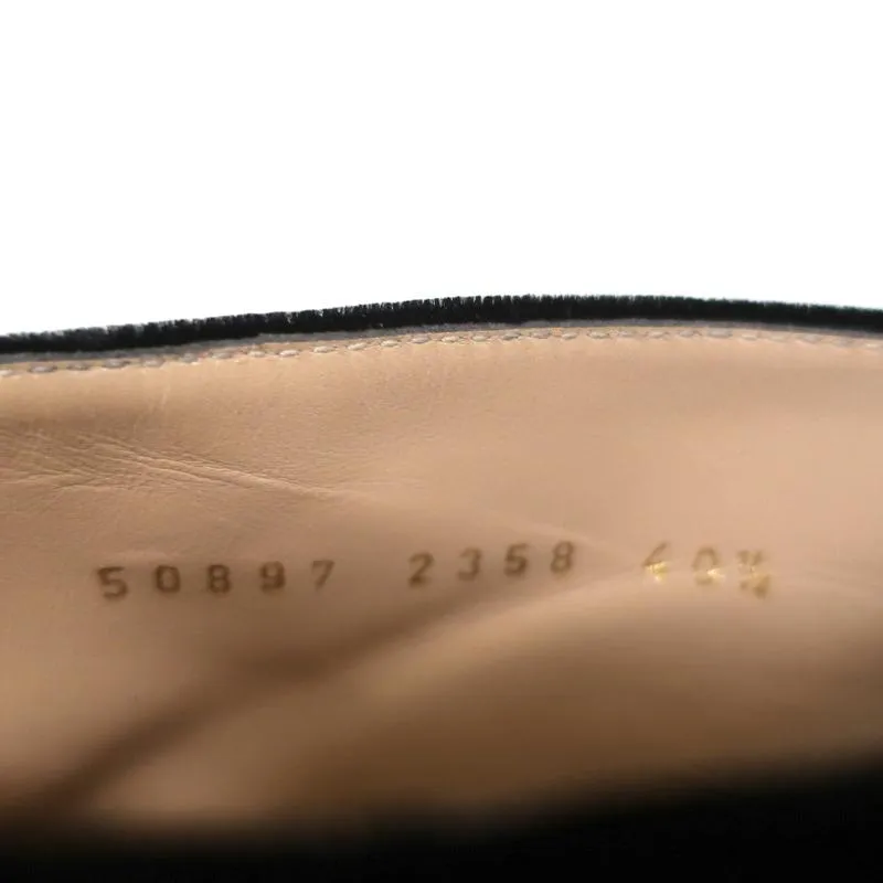 Bottes à lacets Gianvito Rossi à bout ouvert en velours noir Marie Taille 40.5