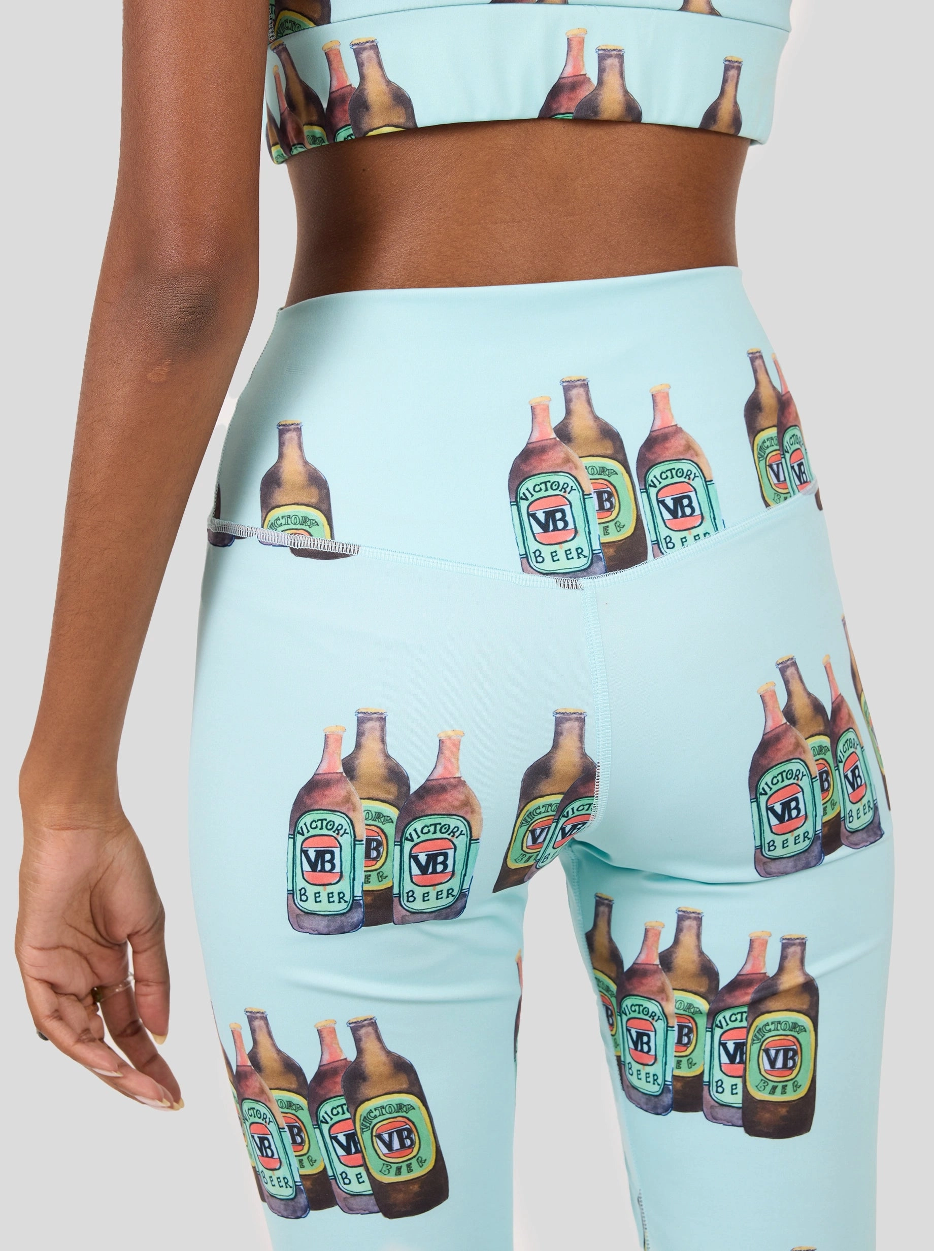 Pantalons de Yoga Collants à Imprimé Bière