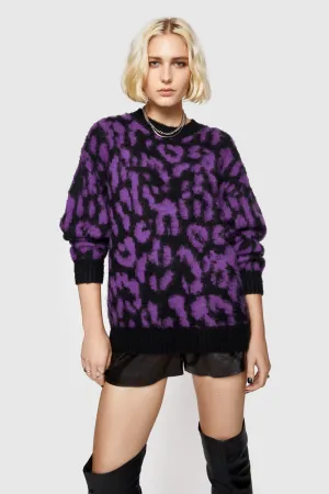 Pull Gordon à motif léopard