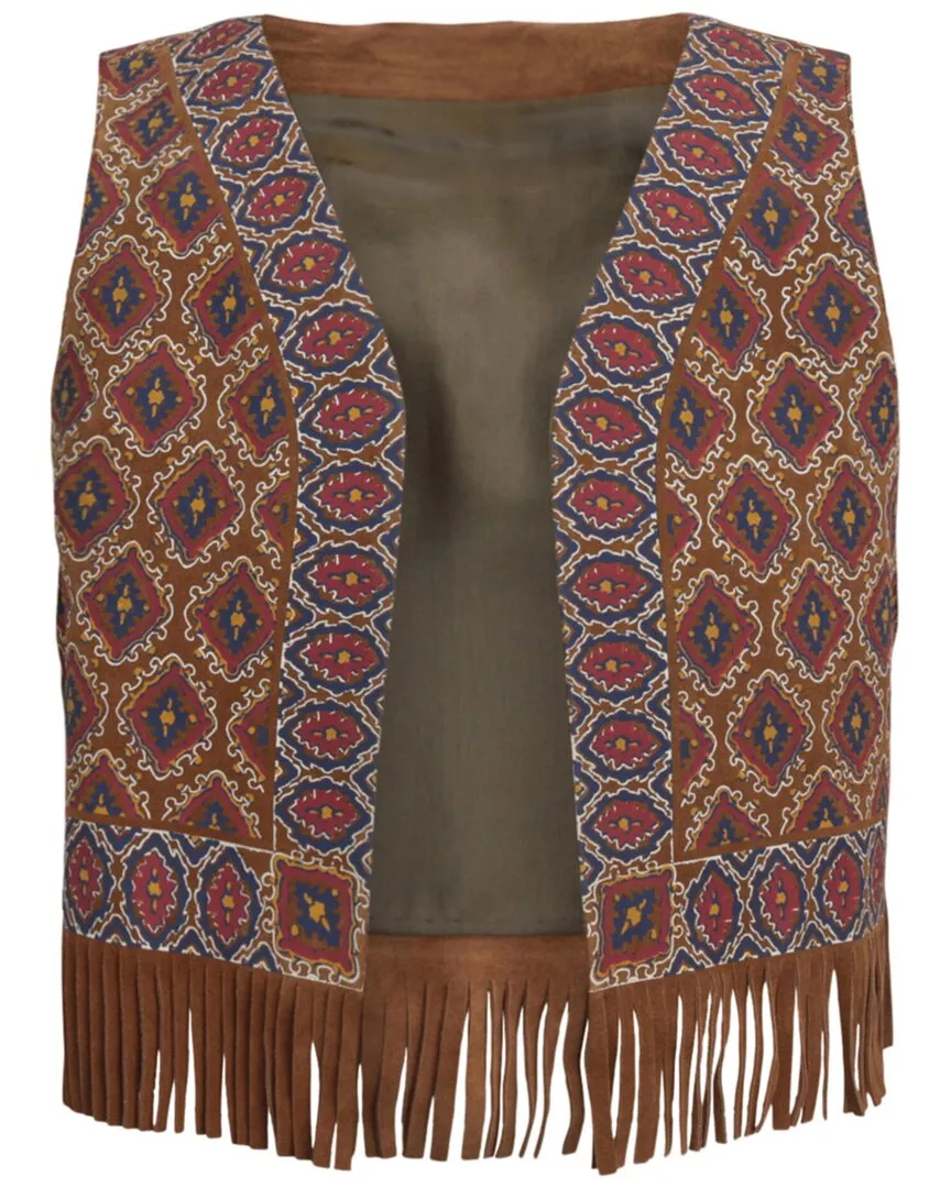 Veste en daim imprimé Gucci
