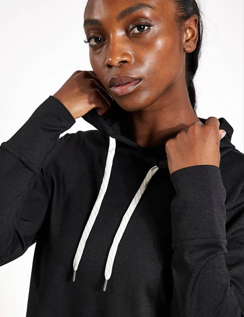 Halo Essential Hoodie - Noir Chiné
