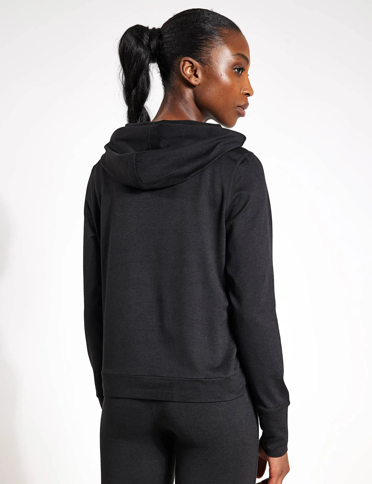 Halo Essential Hoodie - Noir Chiné