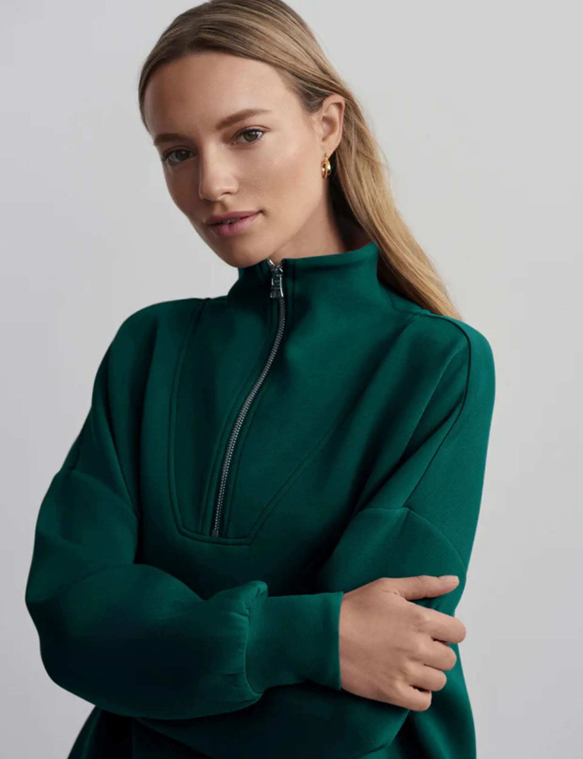 Pull à mi-zip Hawley - Forêt