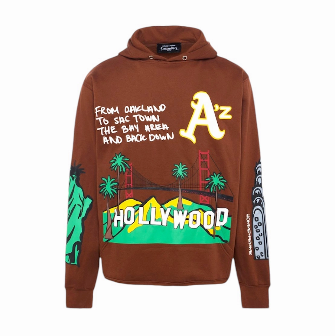 Homme Femme Cali to NYC Hoodie Chocolate