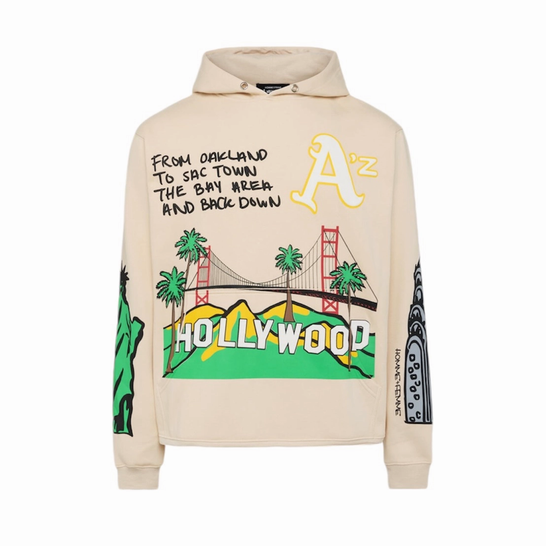 Homme Femme Cali to NYC Hoodie Cream