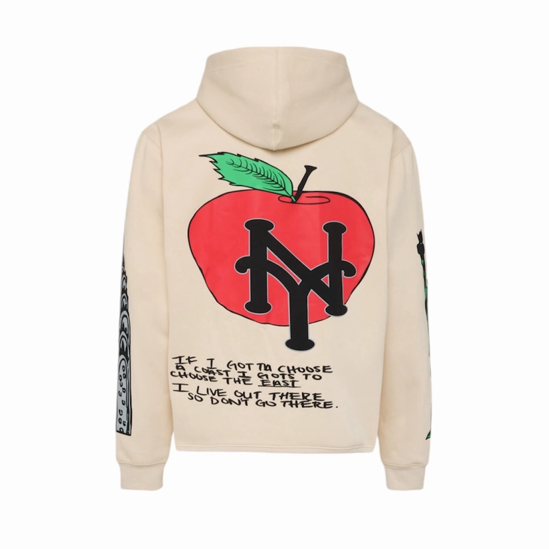 Homme Femme Cali to NYC Hoodie Cream