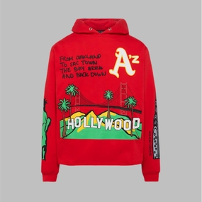 Homme Femme Cali to NYC Hoodie red