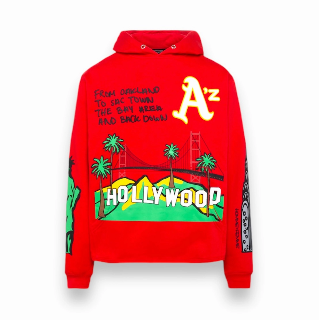 Homme Femme Cali to NYC Hoodie red