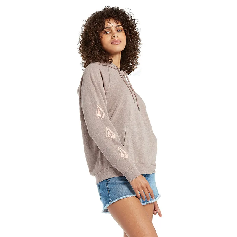 Pull à capuche en pierre emblématique