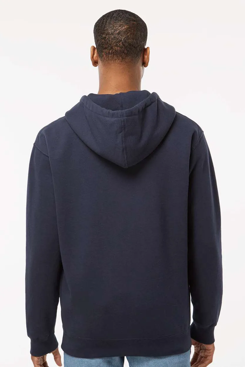 Veste à capuche indépendante pour hommes avec fermeture éclair complète et poches - Bleu marine