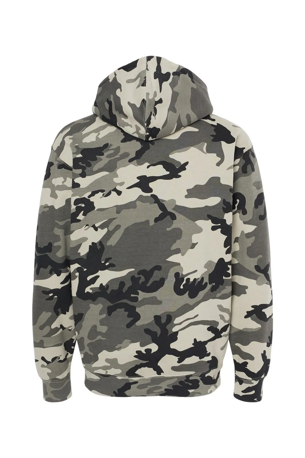 Veste à capuche indépendante pour hommes avec poche kangourou - Camouflage neige