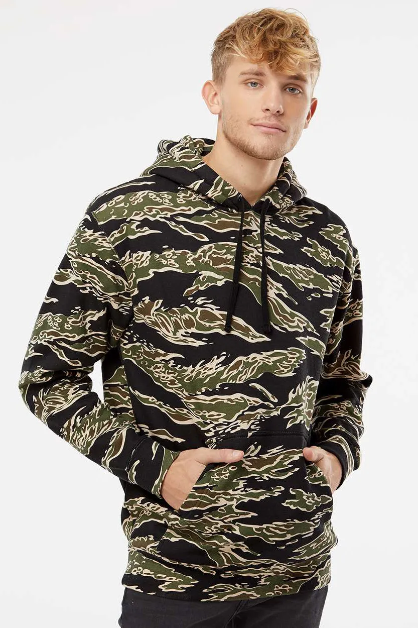 Veste à capuche indépendante pour hommes avec poche kangourou - Camouflage Tigre