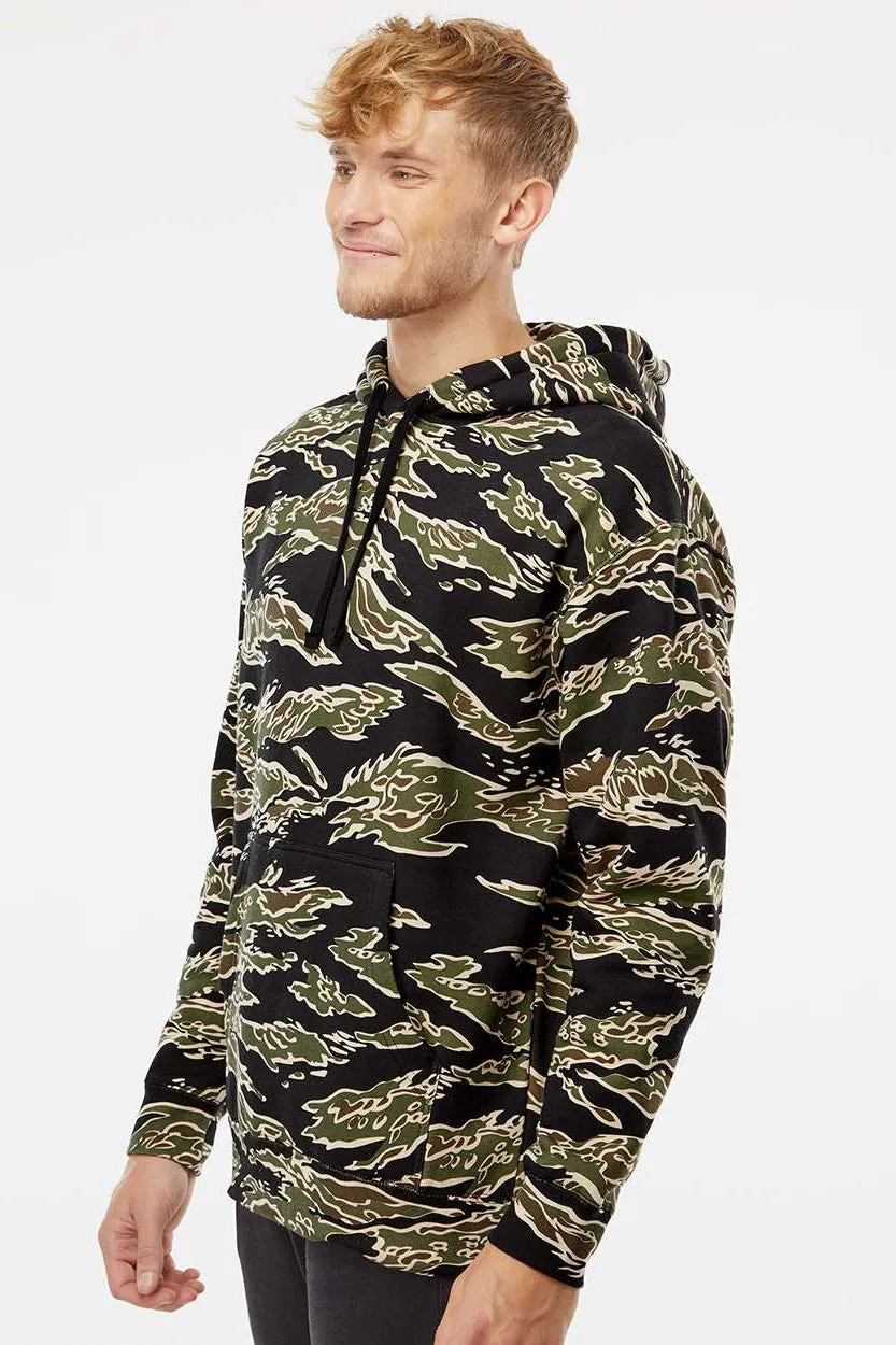 Veste à capuche indépendante pour hommes avec poche kangourou - Camouflage Tigre
