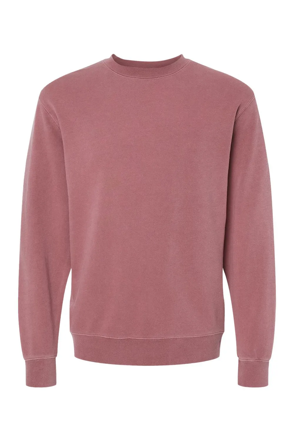 Independent Trading Company Sweat-shirt à col rond teint avec pigment pour homme - Marron