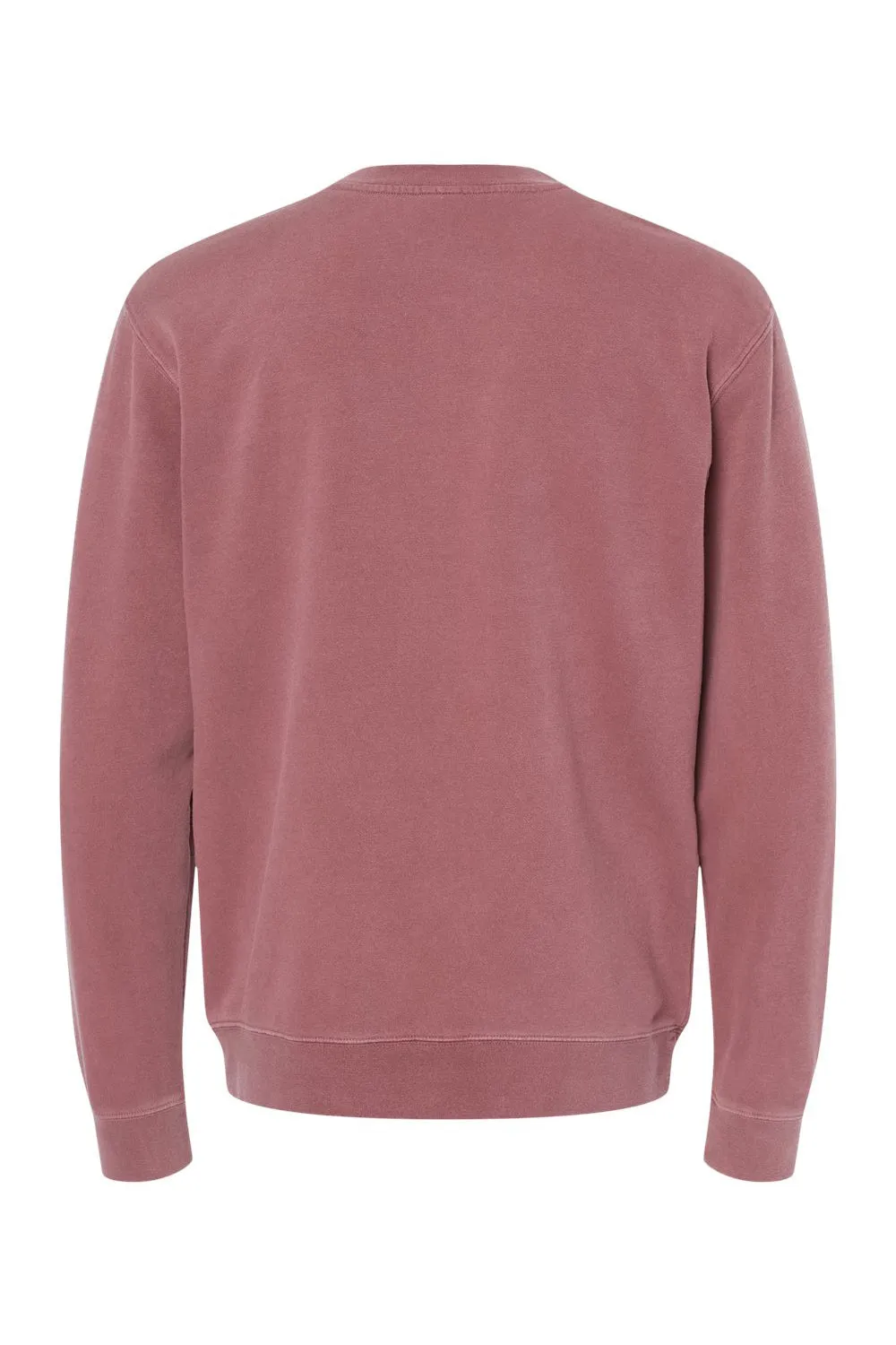 Independent Trading Company Sweat-shirt à col rond teint avec pigment pour homme - Marron