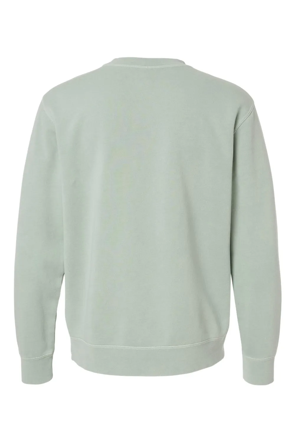 Independent Trading Company Sweat-shirt à col rond teinté aux pigments pour hommes - Vert sauge