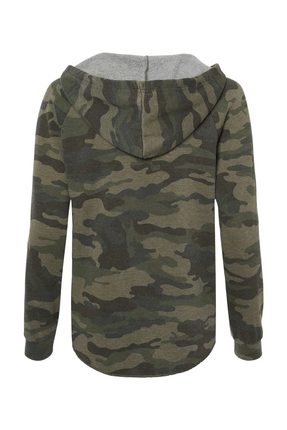 Veste à capuche indépendante pour femmes California Wave Wash - Camouflage vert forêt heather