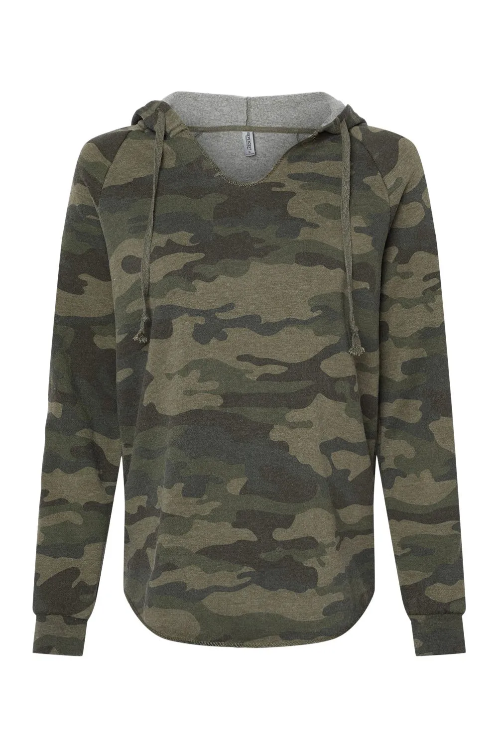 Veste à capuche indépendante pour femmes California Wave Wash - Camouflage vert forêt heather