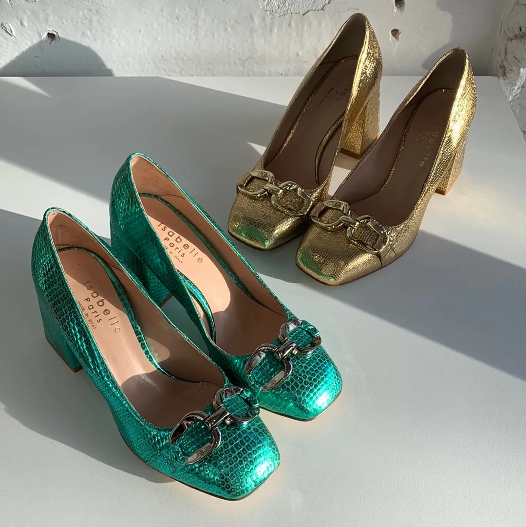 Isabelle Paris IS152 Chaussures Métallisées Acqua_Isabelle-Paris