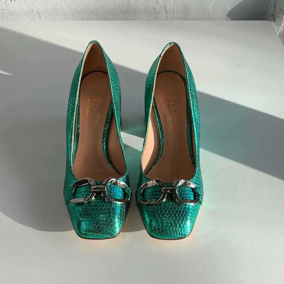 Isabelle Paris IS152 Chaussures Métallisées Acqua_Isabelle-Paris