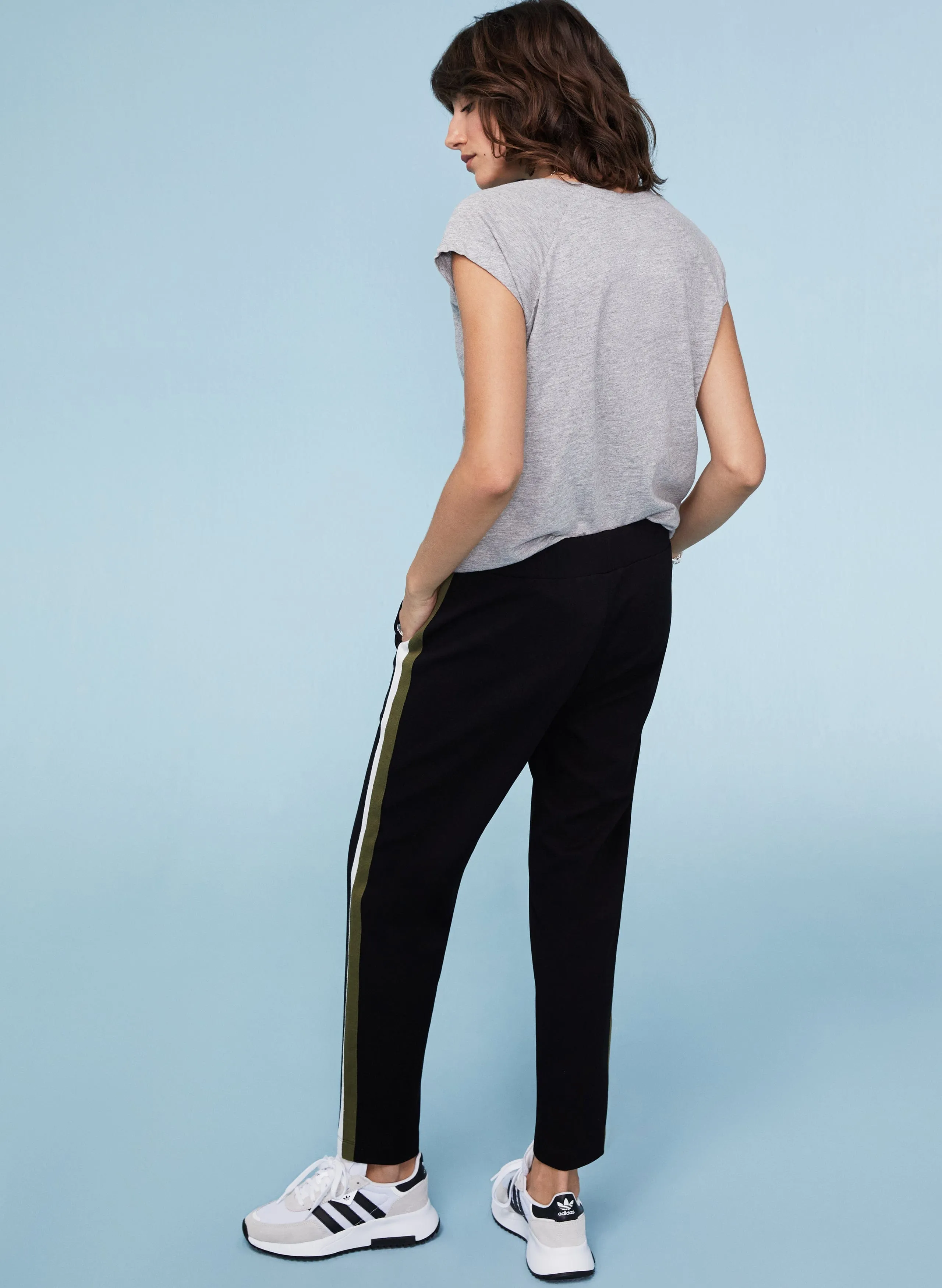 Pantalon Jay LENZING™ ECOVERO™ | Noir Caviar & Olive