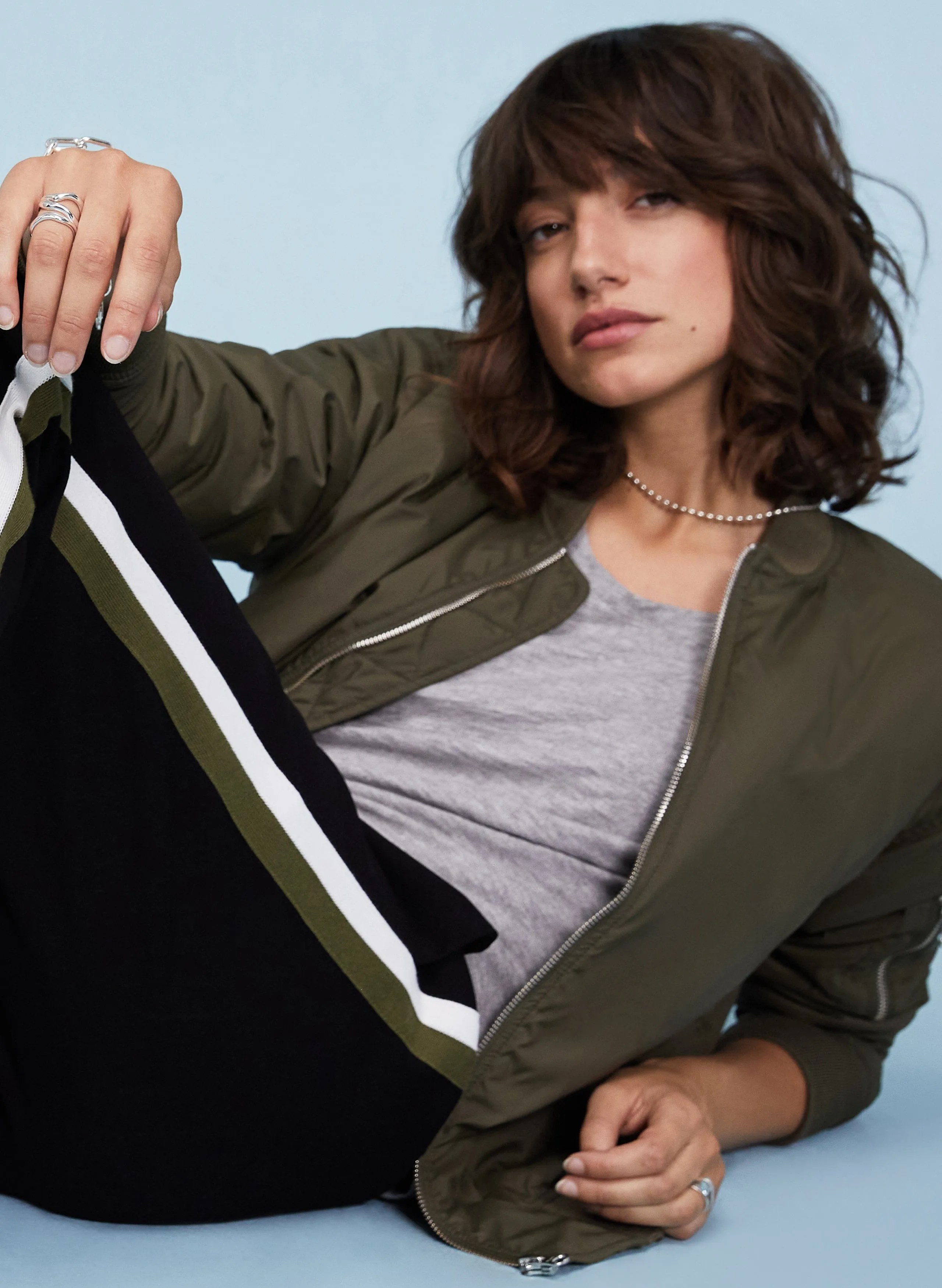 Pantalon Jay LENZING™ ECOVERO™ | Noir Caviar & Olive