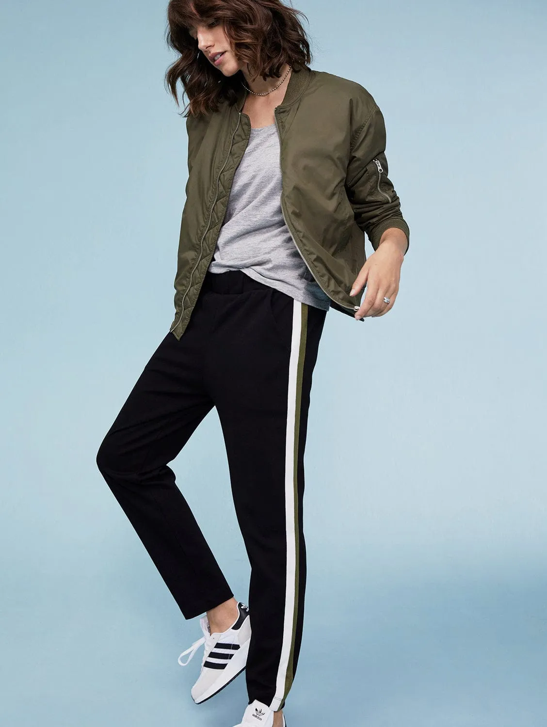 Pantalon Jay LENZING™ ECOVERO™ | Noir Caviar & Olive