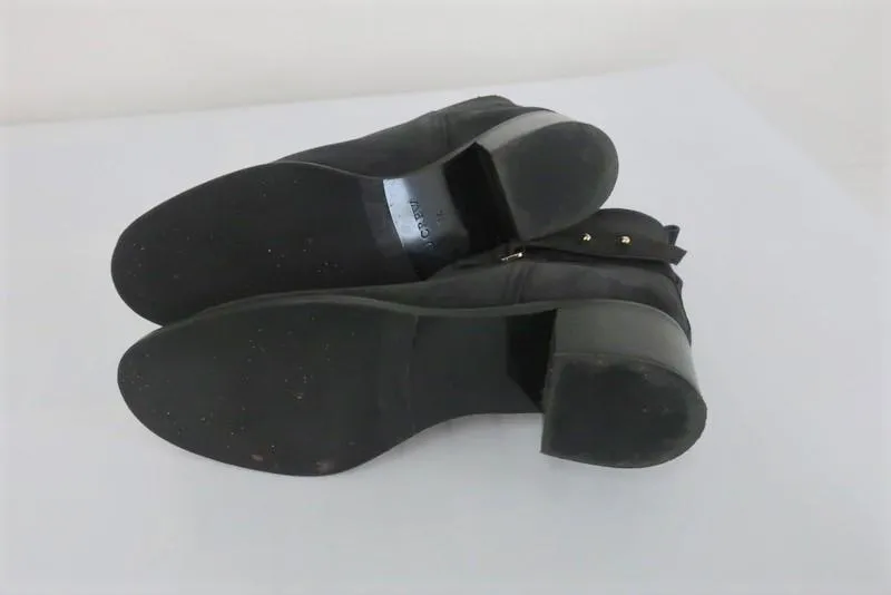 Bottes cheville Parker J.Crew en daim noir Taille 8.5 Modèle 03003