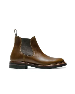 John Lofgren Bootmaker Bottes Chelsea Cuir Horween CXL Vert Olive Foncé